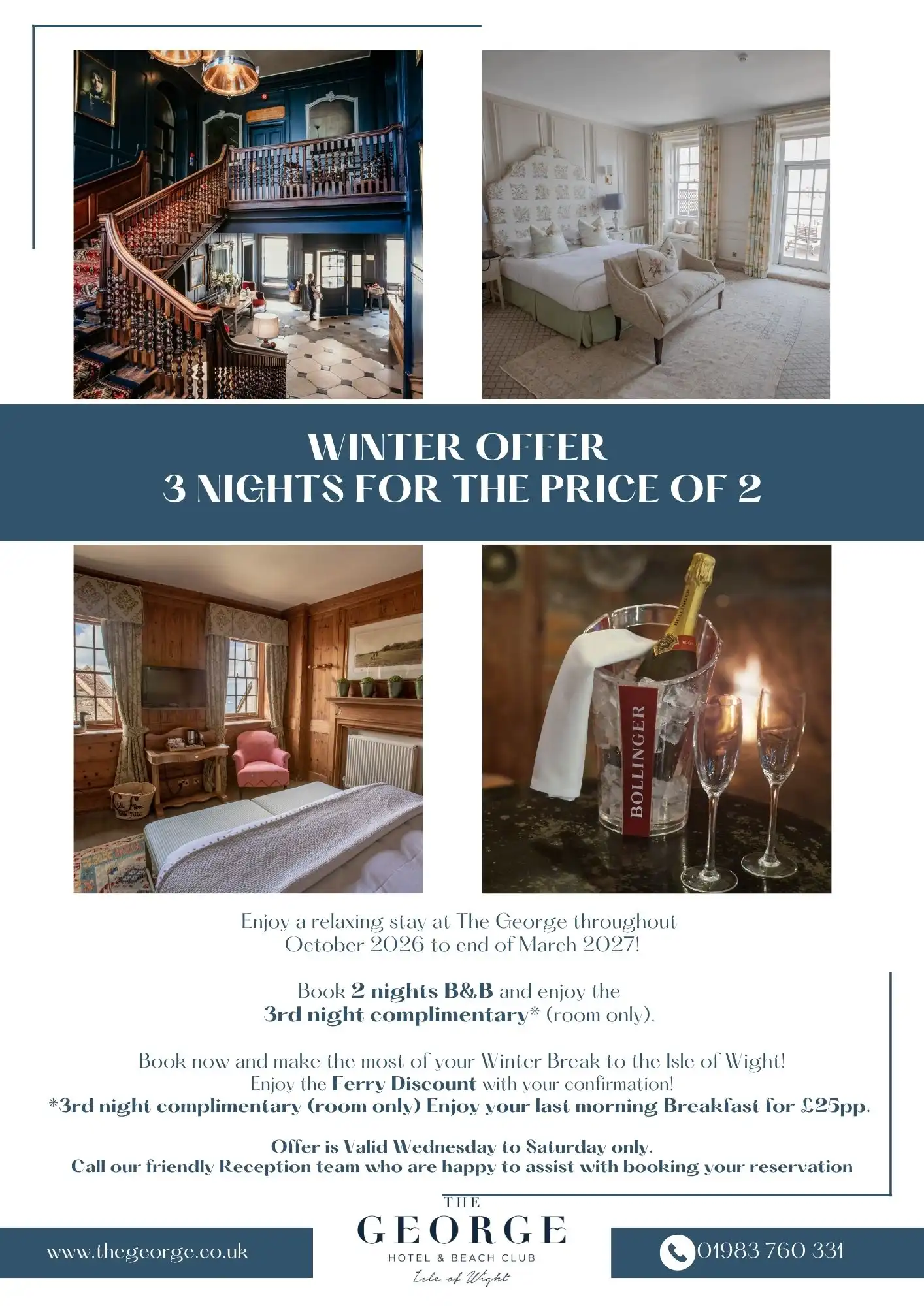 winter offers at he george, Yarmouth isle of wight